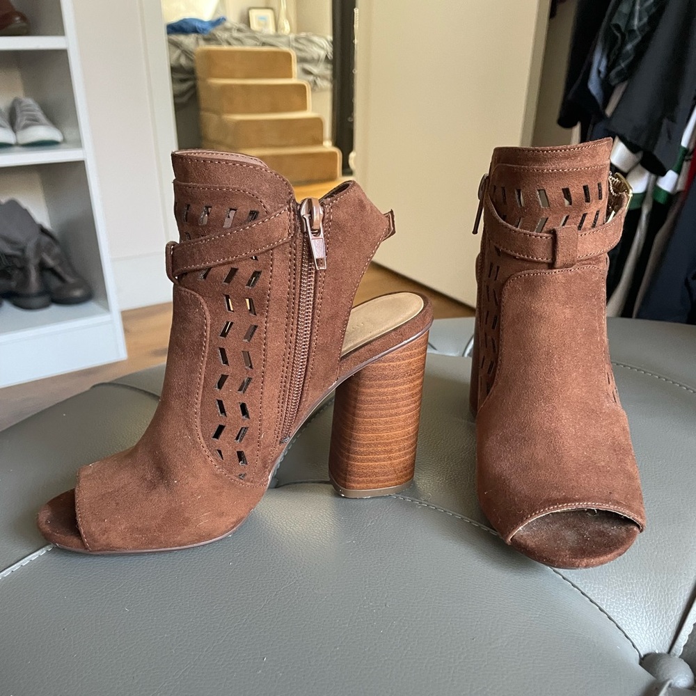 Brown Madden Girl ankle booties